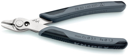 Knipex 7803140ESD - Alicate de corte para electrónica Super Knips ESD 140 mm - Ferrotecnia