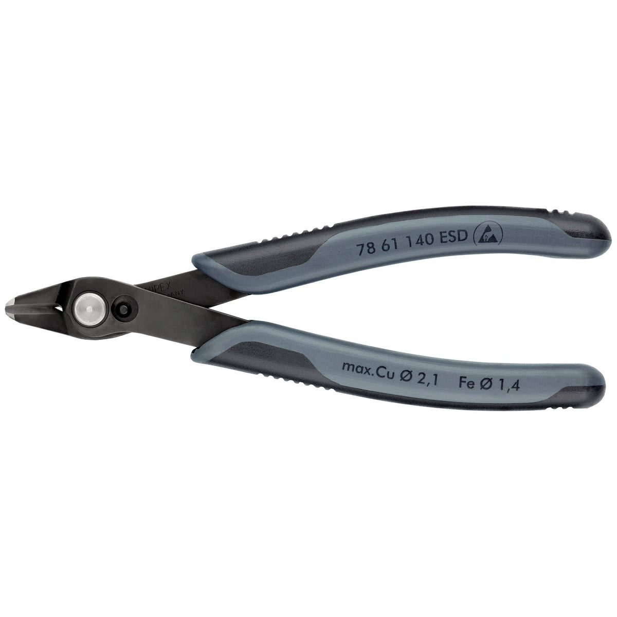 Knipex 7861140ESD - Alicate de corte para electrónica Super Knips ESD 140 mm - Ferrotecnia