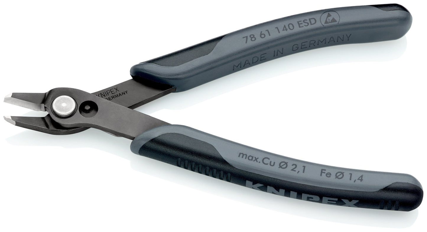 Knipex 7861140ESD - Alicate de corte para electrónica Super Knips ESD 140 mm - Ferrotecnia