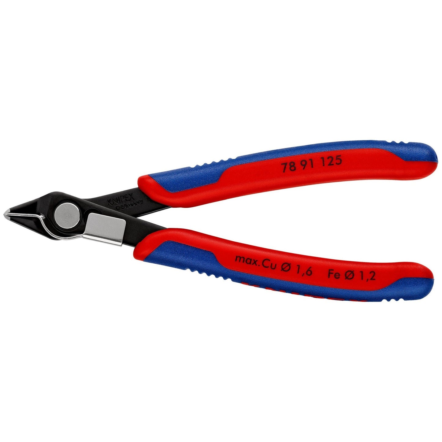 Knipex 7891125 -  Alicate de corte para electrónica Super Knips - con bisel 125 mm