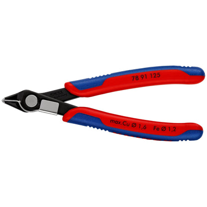 Knipex 7891125 -  Alicate de corte para electrónica Super Knips - con bisel 125 mm