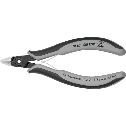 Knipex 79 62 125 ESD - Precision diagonal cutting pliers for electronics ESD Knipex 125 mm.