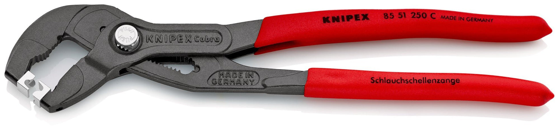 Knipex 8551250C - Tenaza para abrazaderas Click 250 mm - Ferrotecnia