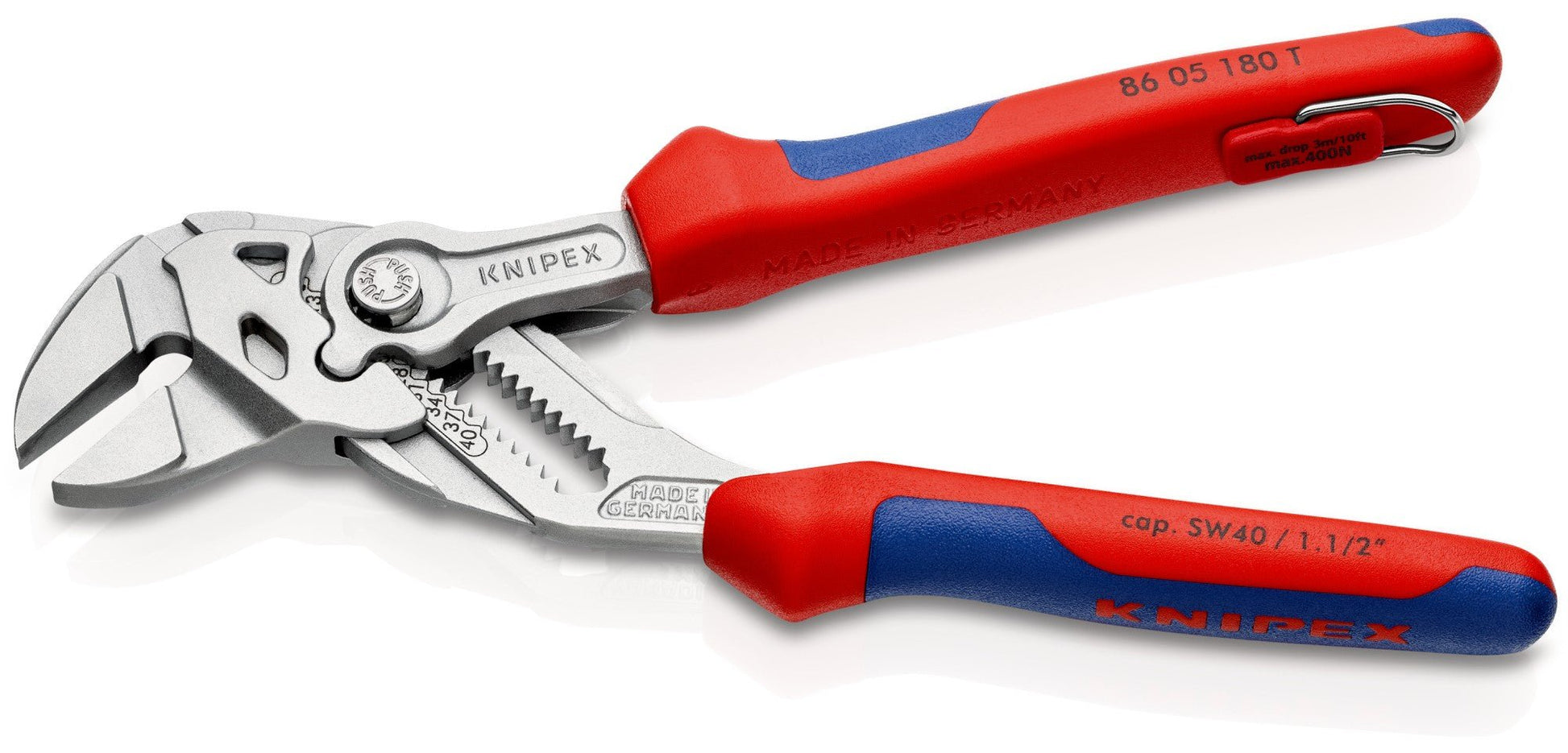 Knipex 8605180T - Tenaza llave anticaída 180 mm - Ferrotecnia