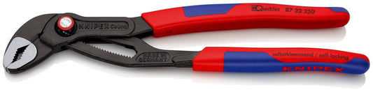 Knipex 87 22 250 - Tenaza Knipex Cobra® QuickSet 250 mm. con mangos bicomponentes - Ferrotecnia