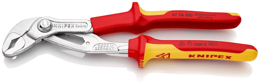 Knipex 87 26 250 - Tenaza aislada VDE Knipex Cobra® 250 mm. con mangos bicomponentes - Ferrotecnia