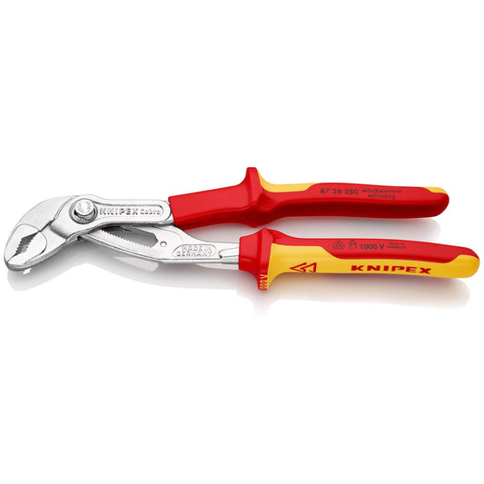 Knipex 87 26 250 - Knipex Cobra® VDE insulated pliers 250 mm. with two-component handles