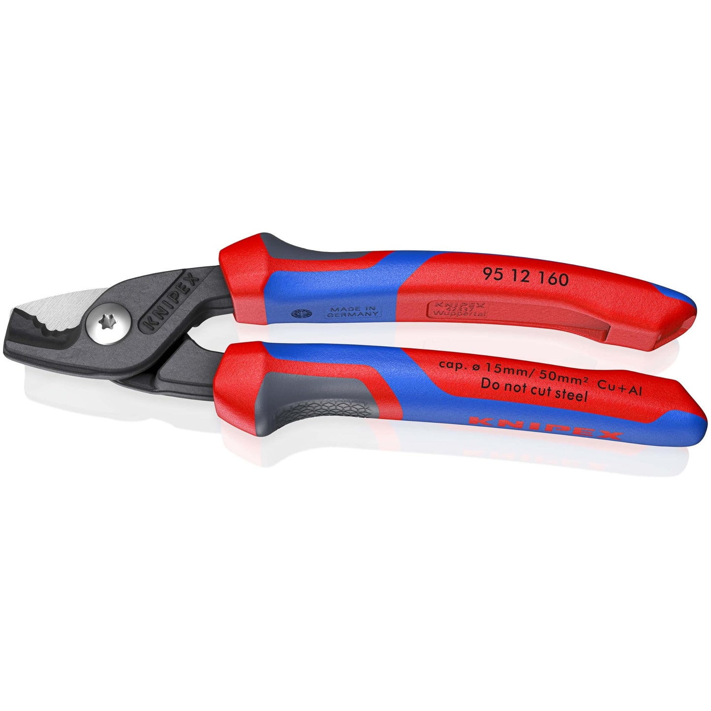 Knipex 95 12 160 - Cortacables Knipex StepCut® 160 mm. con mangos bicomponentes