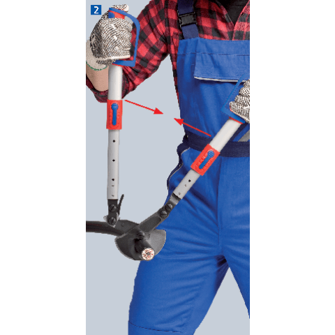 Knipex 95 32 038 - Tijeras cortacables con mangos telescópicos y acodables - Ferrotecnia