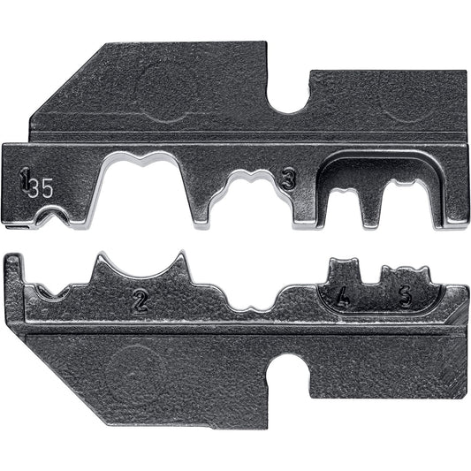 Knipex 97 49 35 - Mordazas intercambiables para alicates para crimpar terminales Knipex 97 43 xx