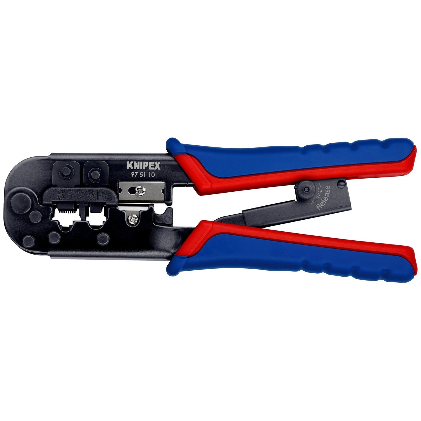 Knipex 97 51 10 SB - Crimping pliers for Western connectors