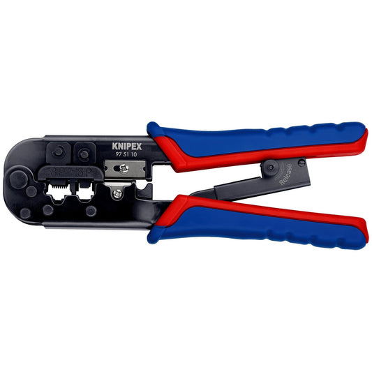 Knipex 97 51 10 SB - Crimping pliers for Western connectors