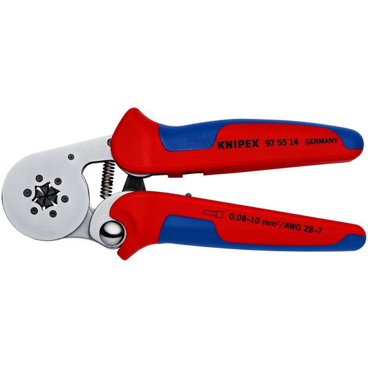 Knipex 97 55 14 SB - Self-adjusting pliers for crimping hollow ferrules