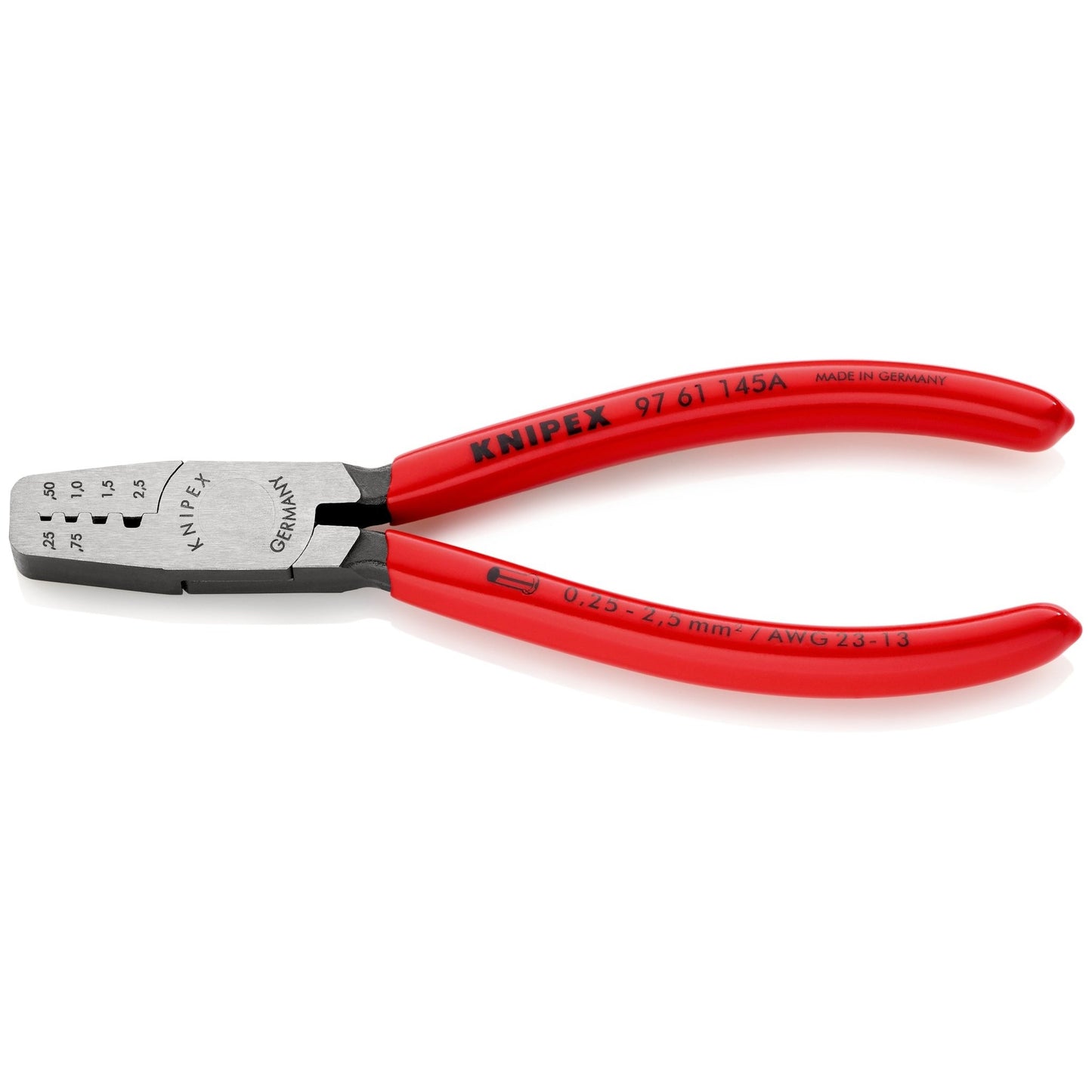 Knipex 97 61 145 A SB - Alicate para crimpar punteras huecas