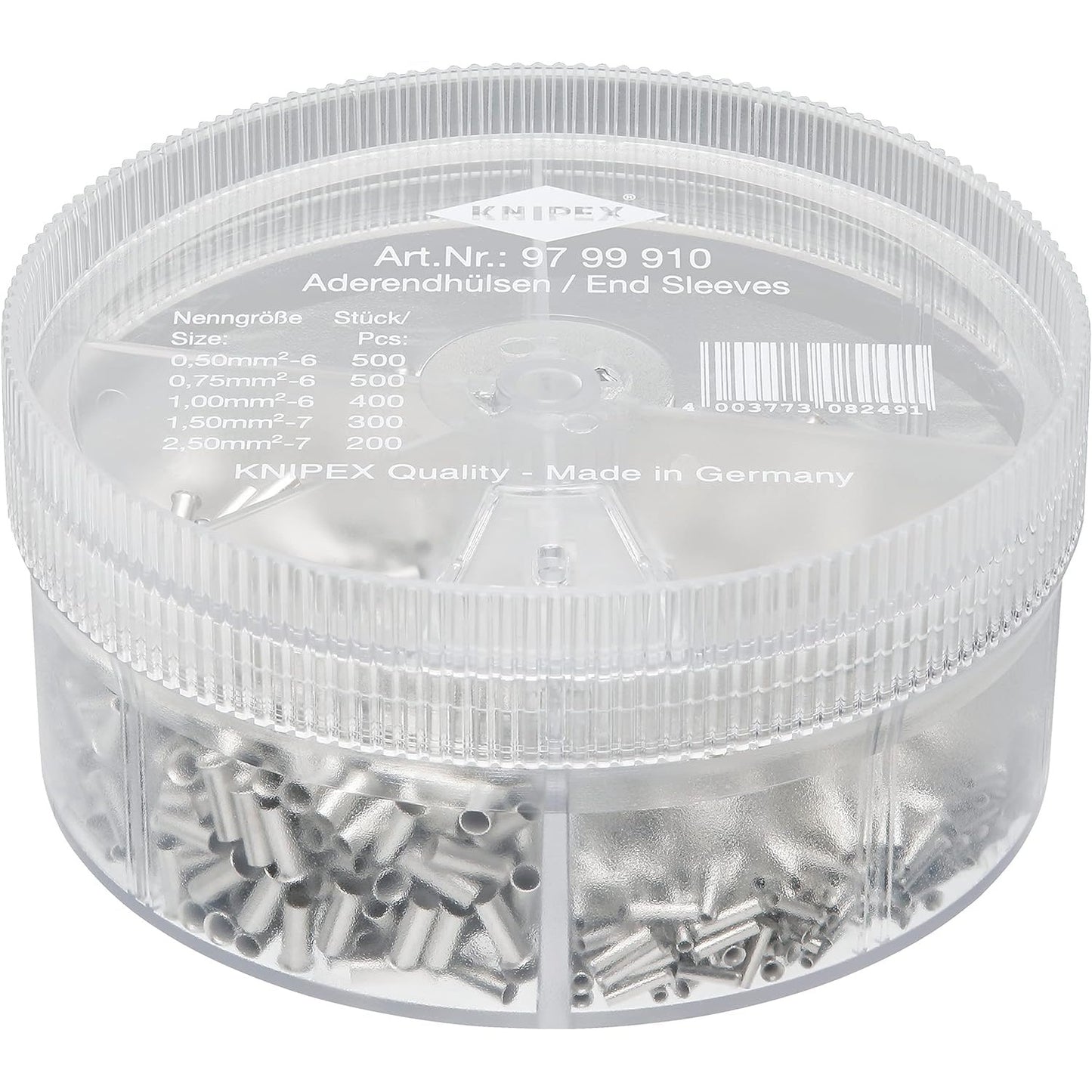 Knipex 97 99 910 - Assortiment de cosses de connecteurs de câbles Knipex
