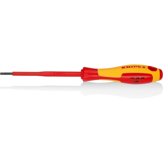 Knipex 98 20 30 - Knipex flat VDE insulated screwdriver 3.0 mm.