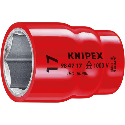 Knipex 98 47 18 - Douille carrée 1/2" isolée VDE Knipex 18 mm.