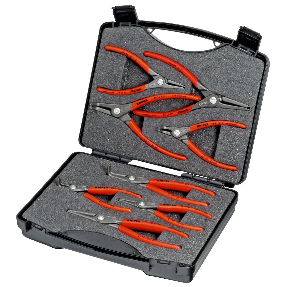 Knipex 00 21 25 - Jeu de 8 pinces de précision pour rondelles Knipex