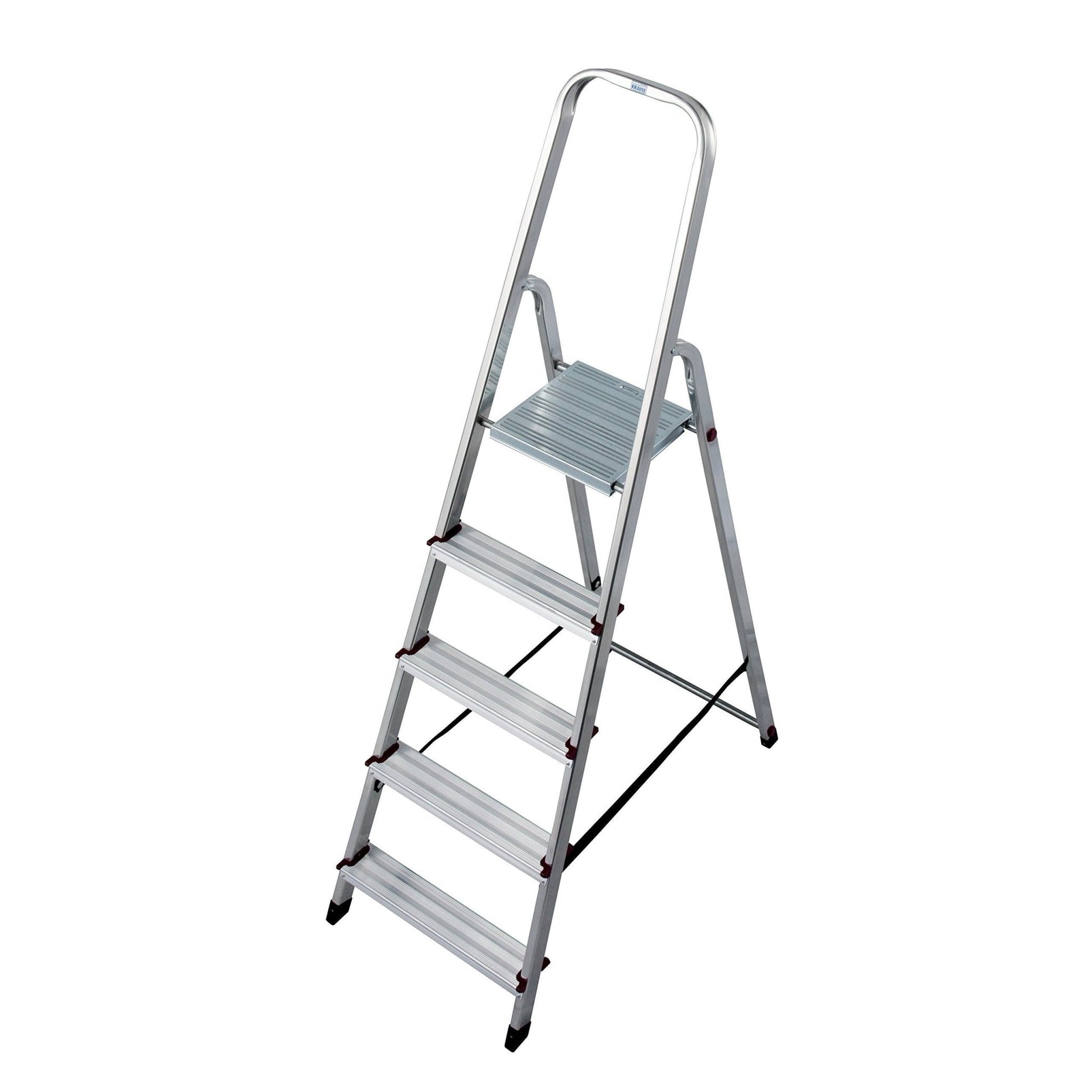 Krause 000729 - Escalera de tijera de aluminio Corda, 5 peldaños - Ferrotecnia