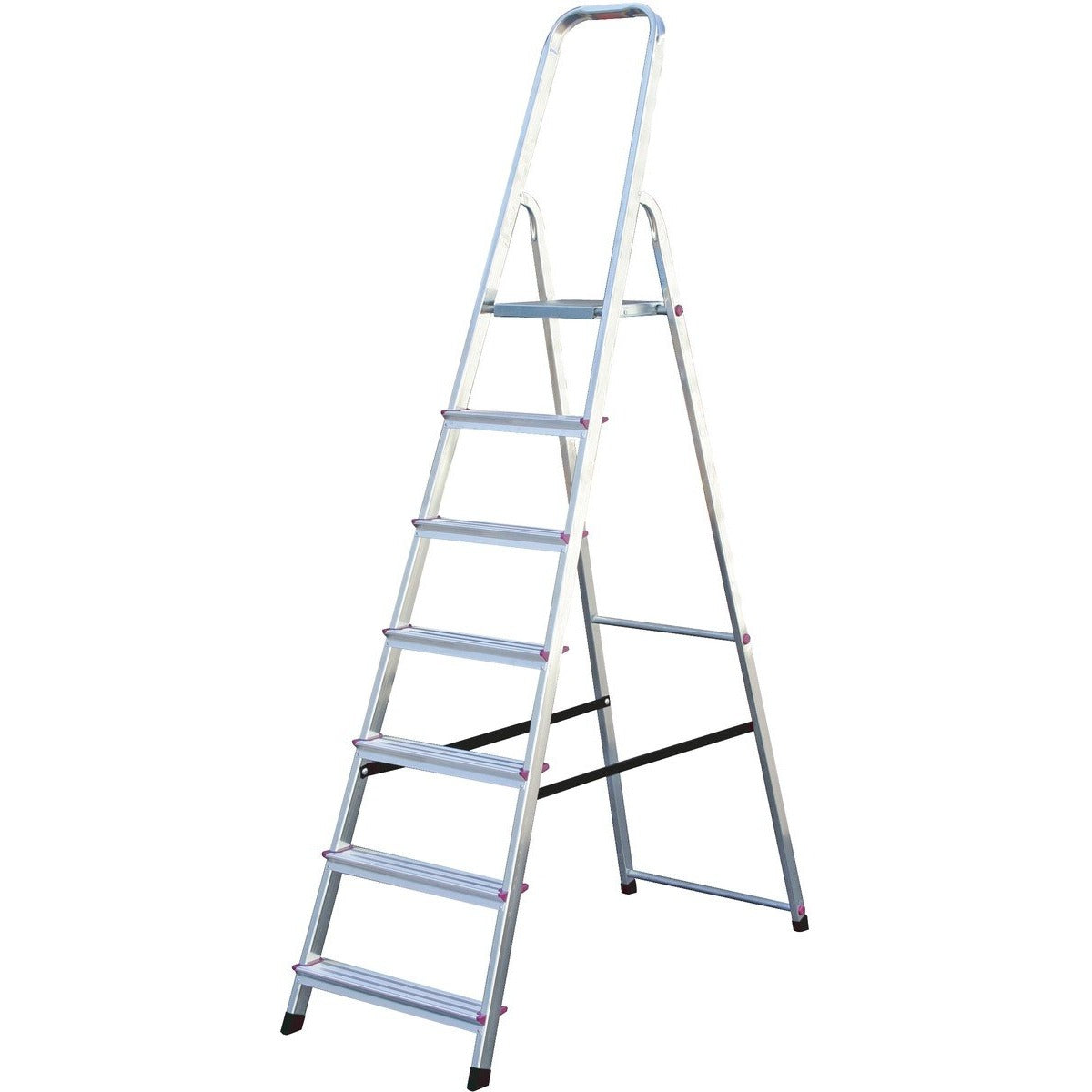 Krause 000743 - Escalera de tijera de aluminio Corda, 7 peldaños