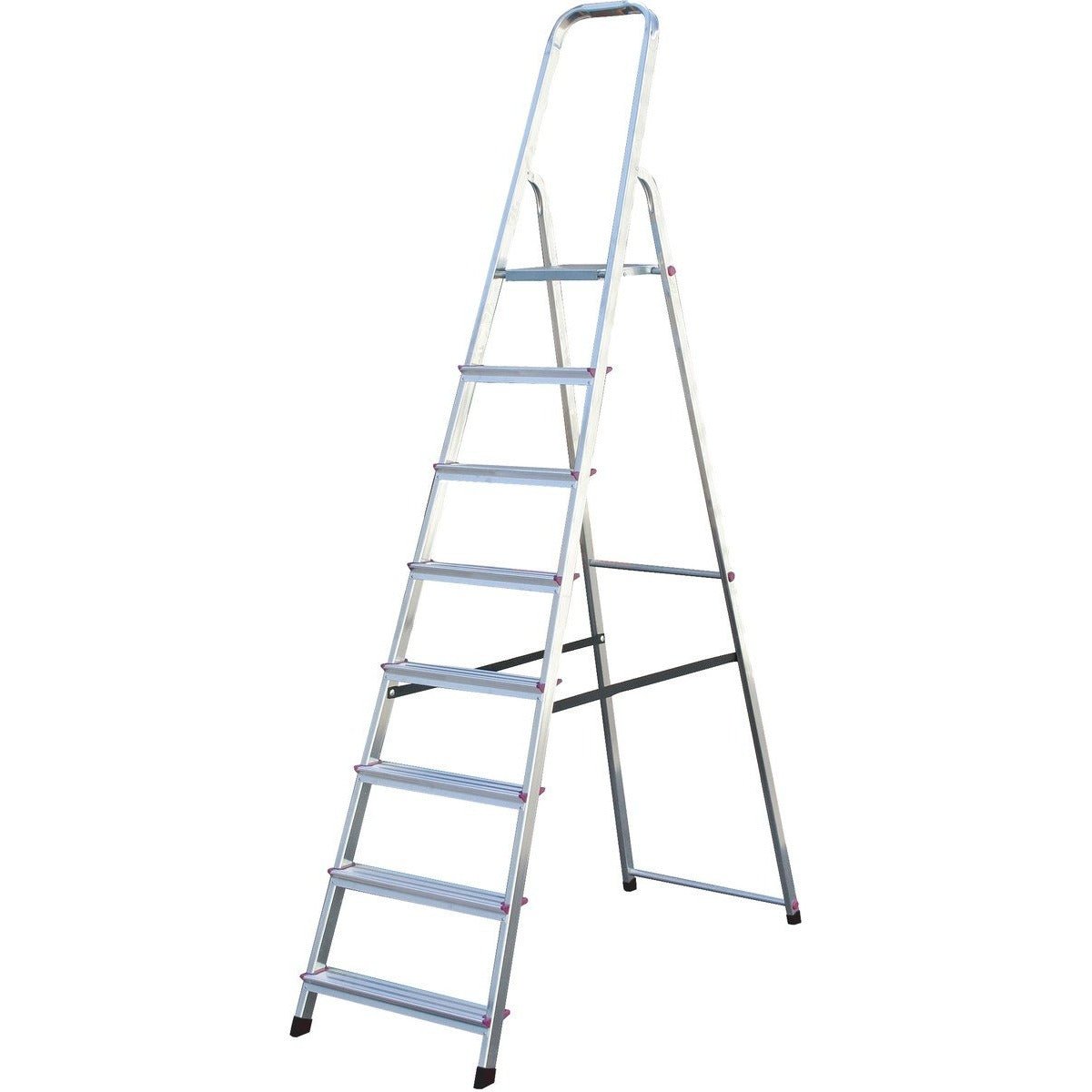 Krause 000767 - Escalera de tijera de aluminio Corda, 8 peldaños - Ferrotecnia