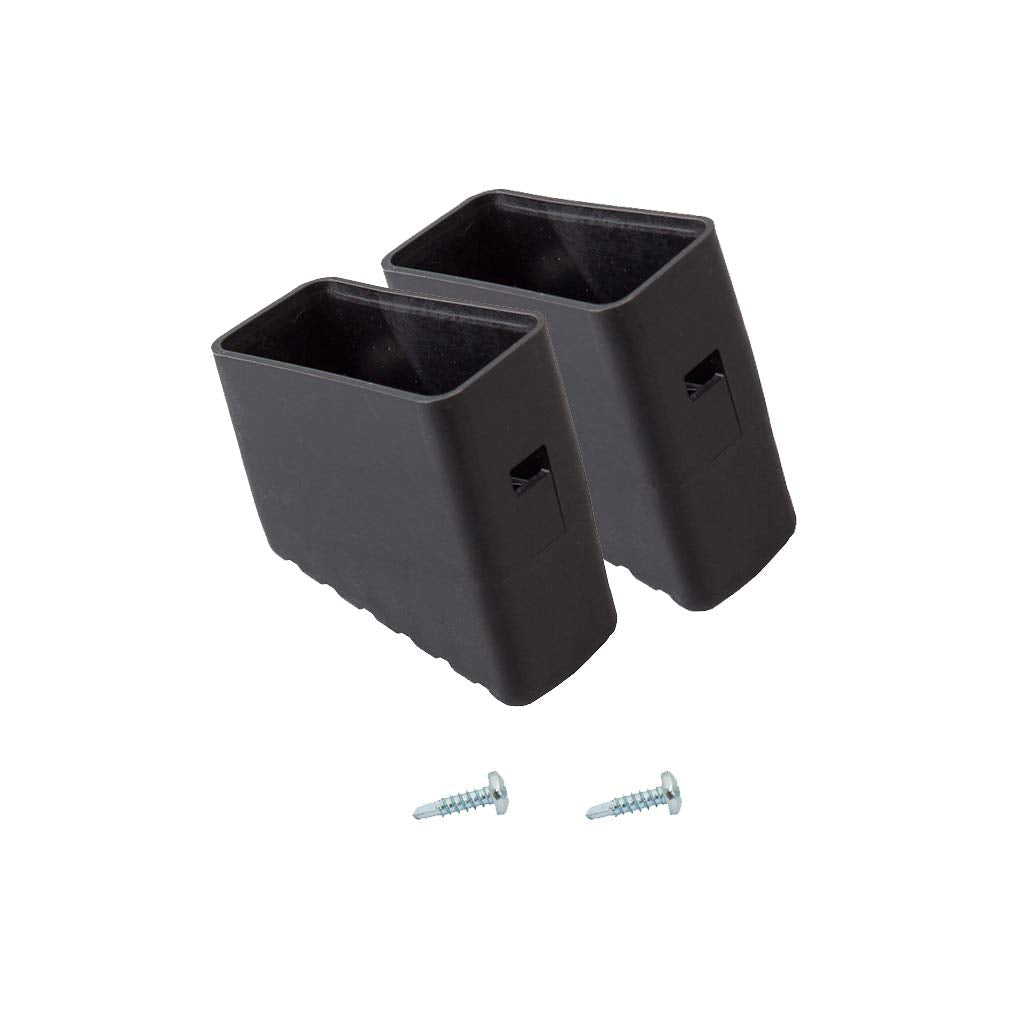 Krause 211422 - Pies delanteros de repuesto para escaleras Monto 40x20 mm (Lote de 2 uds)