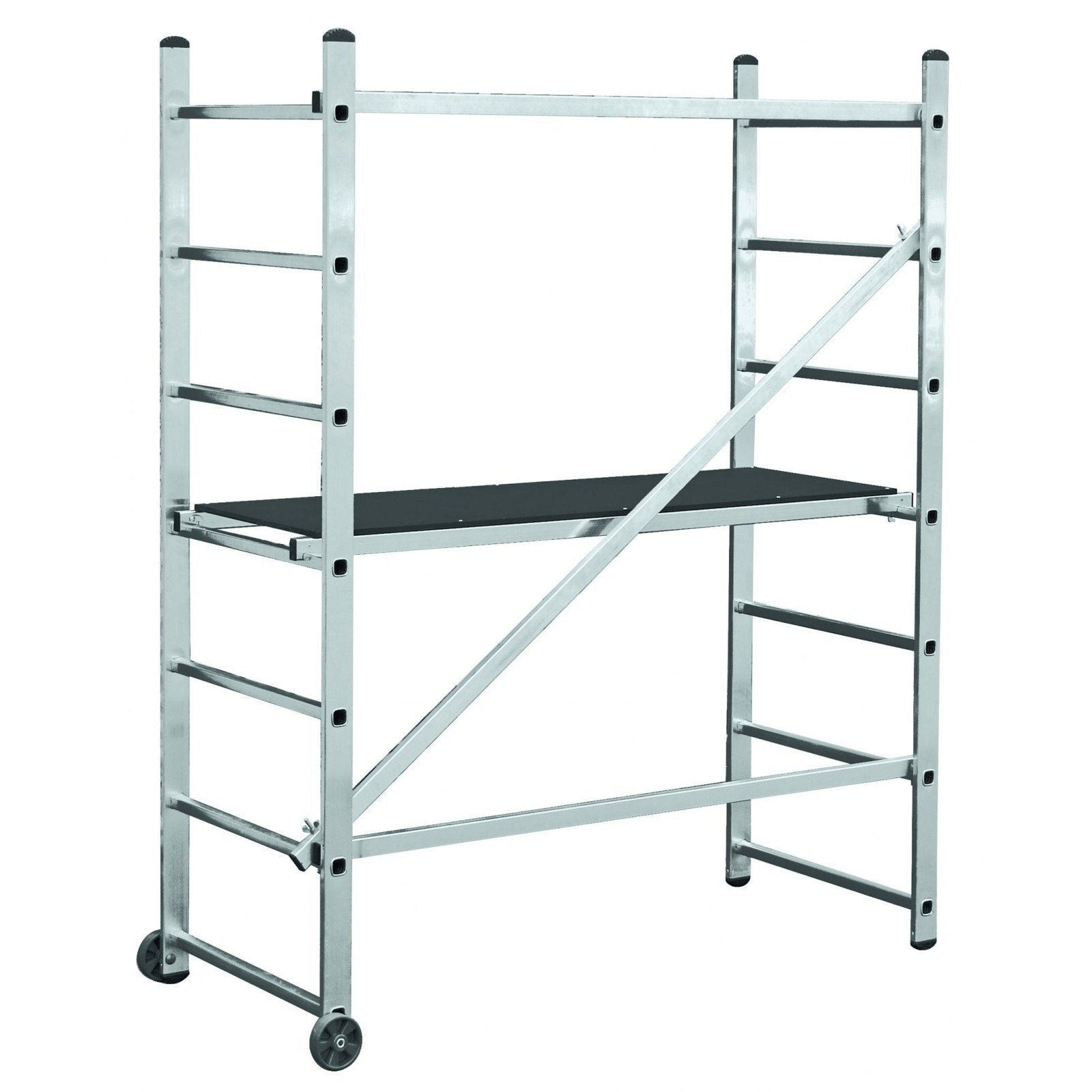 Krause 916174 - Andamio de escalera Corda Mini, altura de trabajo 3,00 m - Ferrotecnia