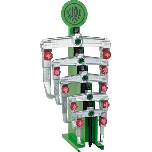 Kukko - 20 - ST+ - Juego de 5 extractores de rodamientos con regulación rápida en caballete expositor - Ferrotecnia