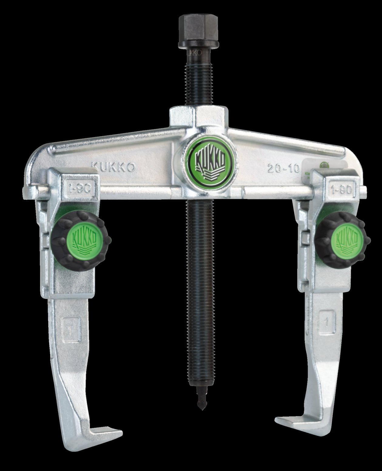 Kukko - Extractor exterior de 2 patas con regulación rápida con moletas de goma - Ferrotecnia