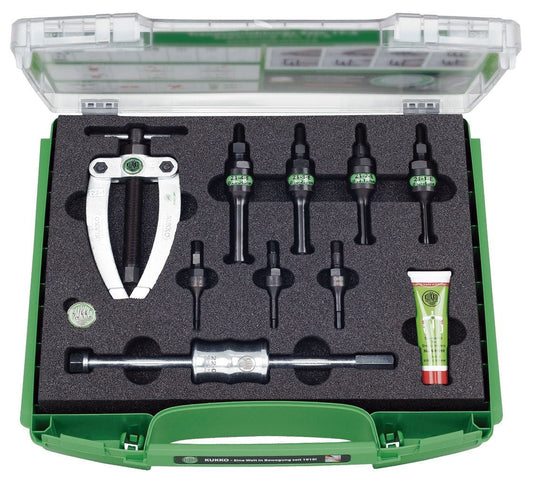 Kukko Juegos para extraer rodamientos interiores de espacios angostos con puente y martillo deslizante - Ferrotecnia