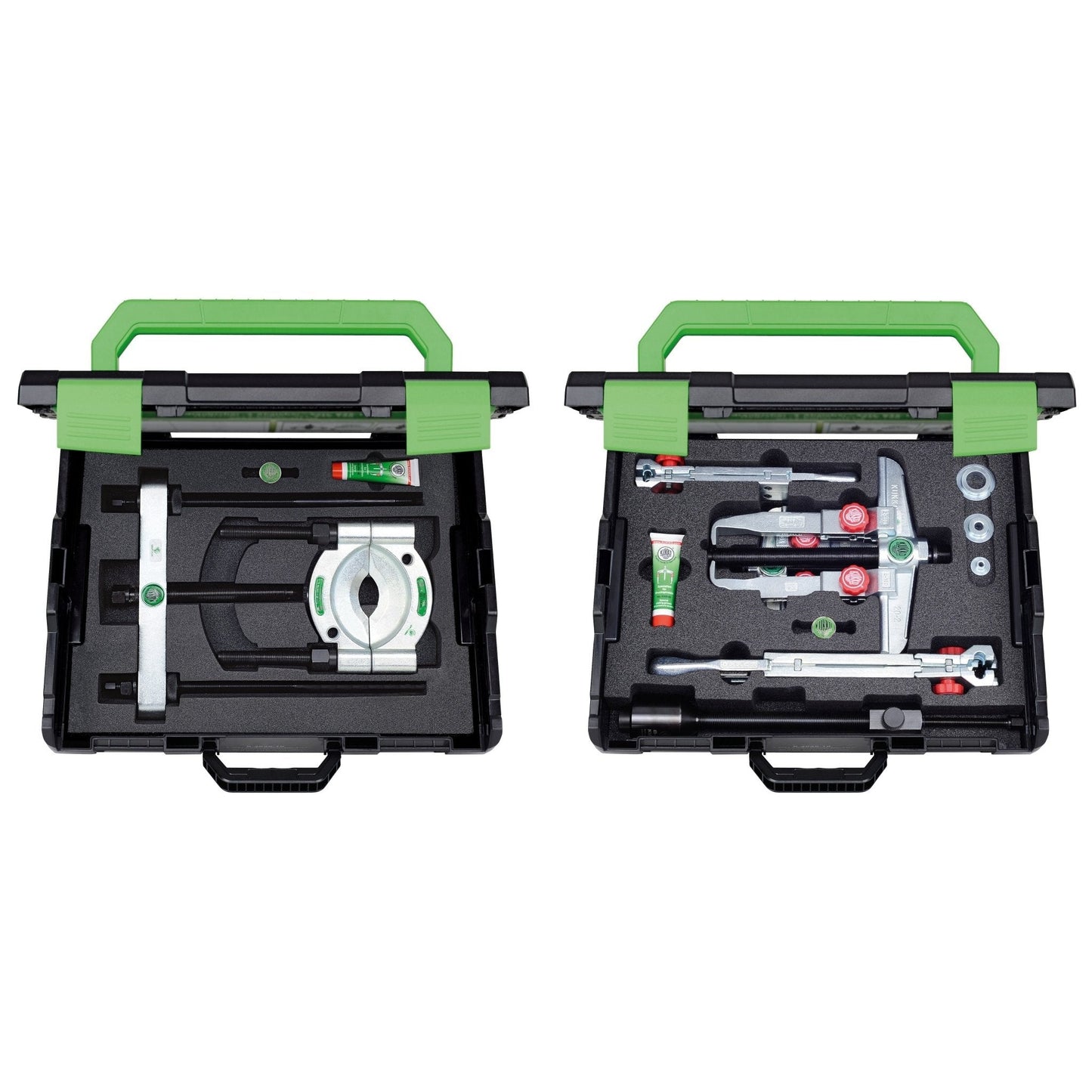 Kukko K-20-15 - Juego de extractor de rodamientos 2 patas + separador + patas largas + prensa hidráulica auxiliar