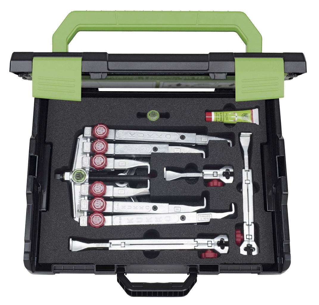 Kukko K - 2030 - 10+ - Juego de extractor de rodamientos universales de 2 y 3 patas con ajuste rápido (120 - 130 x 100 - 350 mm) - Ferrotecnia