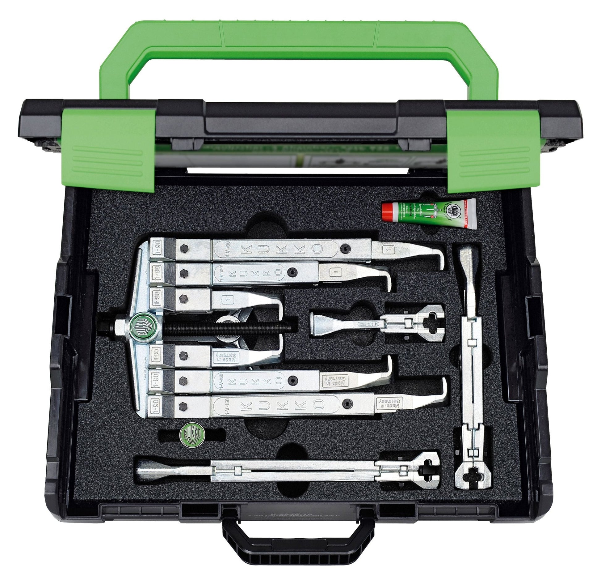 Kukko K - 2030 - 10 - Juego de extractores de rodamientos universales de 2 y 3 patas estándar (120 - 130 x 100 - 350 mm) - Ferrotecnia