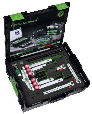 Kukko K - 2030 - 10+S - T - Juego de extractores de 2 y 3 patas con regulación rápida y uñas para espacios angostos estrechas - Ferrotecnia
