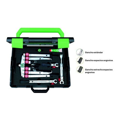 Kukko K - 2030 - 10+S+T - Juego de extractores de 2/3 patas con ajuste rápido y 3 tipos de garras - Ferrotecnia