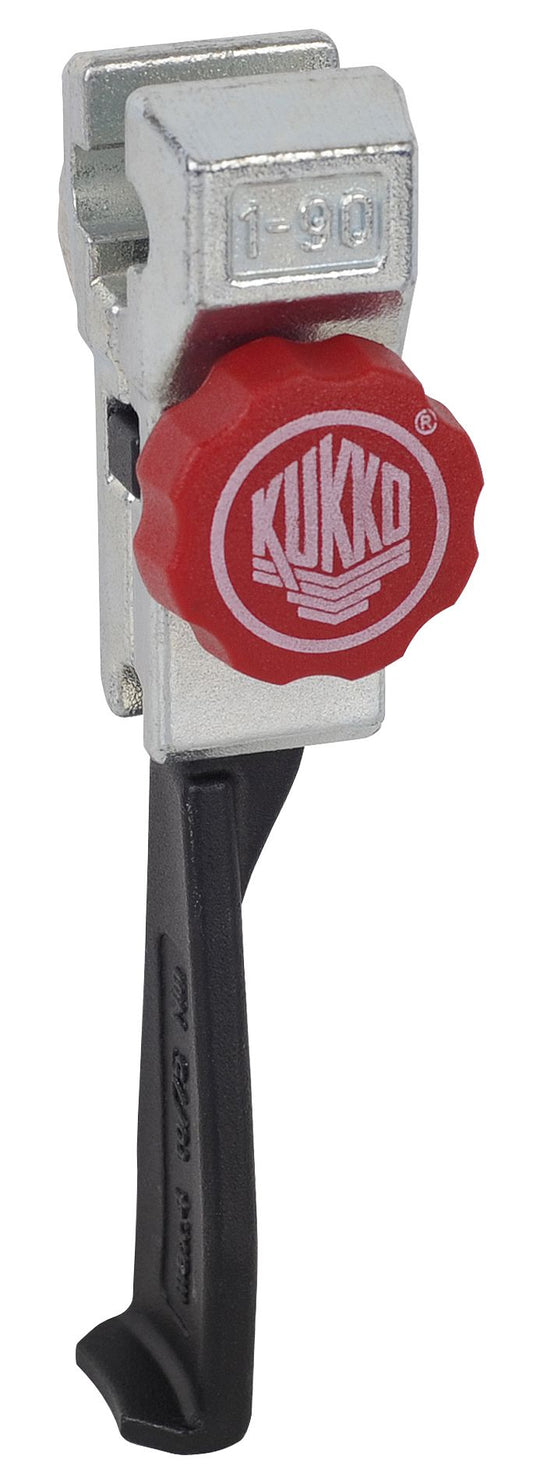 Kukko 1-95-E - Pata espacios angostos con regulación rápida y uña estrecha para extractores de rodamientos -1, -10 (100 mm)