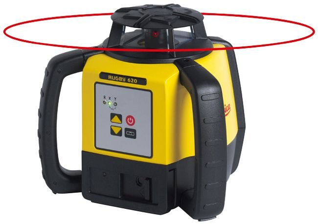 Leica Geosystems 6005984 - Nivel láser rotativo Rugby 620 (Alcance 800 m; Precisión ± 1.5 mm) - Ferrotecnia