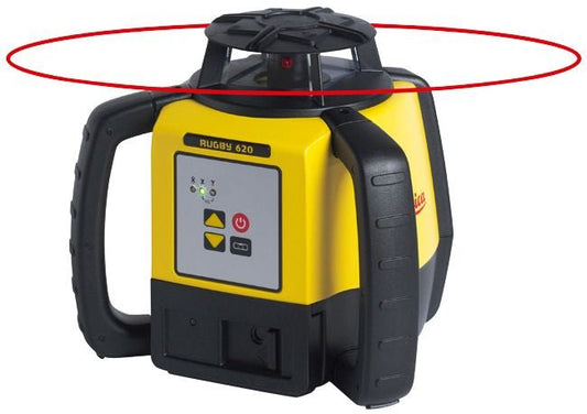 Leica Geosystems 6005984 - Nivel láser rotativo Rugby 620 (Alcance 800 m; Precisión ± 1.5 mm) - Ferrotecnia