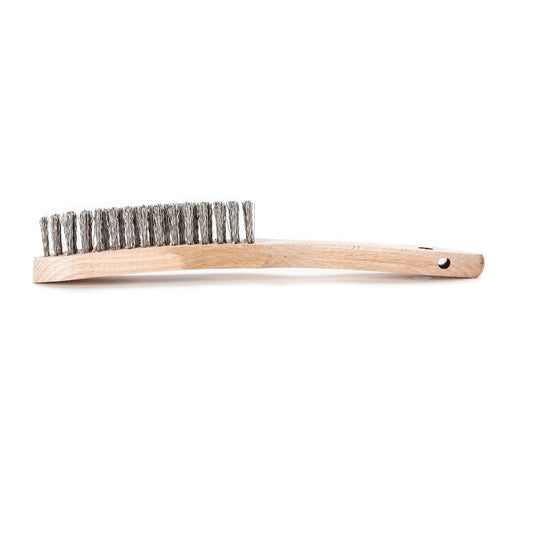 LessMann 104451 - Hand brushes 5 rows steel wire stainless ROF crimped 0.20 mm "LESSMANN"
