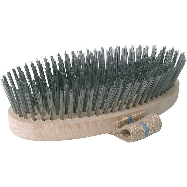 LessMann 142101 - Bricklayer's brushes with belt 210x100 mm 9 rows steel wire STA straight 0,25 mm high 35 mm
