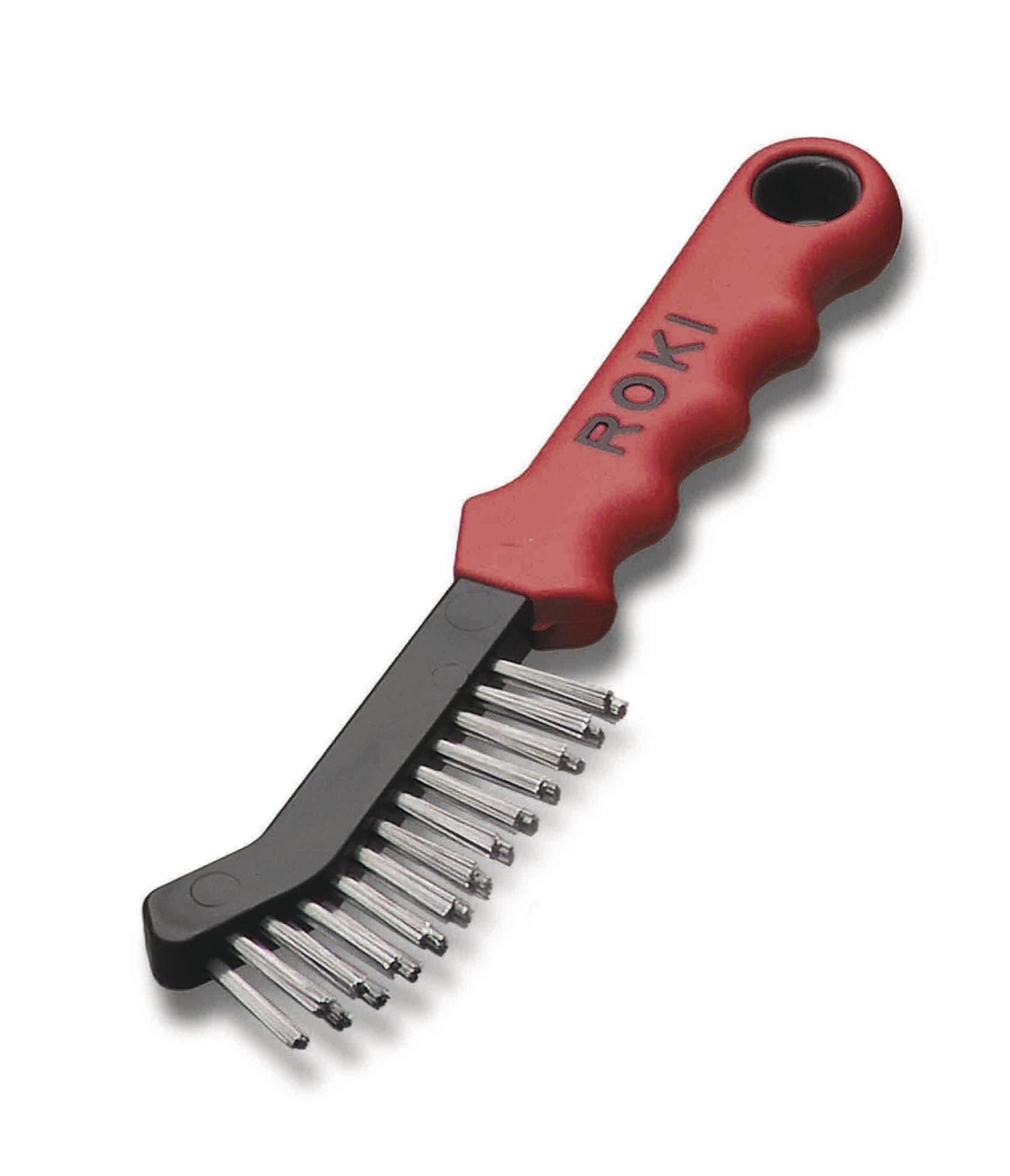 LessMann 182401 - Cepillo manual para frenos LessMann ROKI alambre de acero recto STA 0,35 - Ferrotecnia