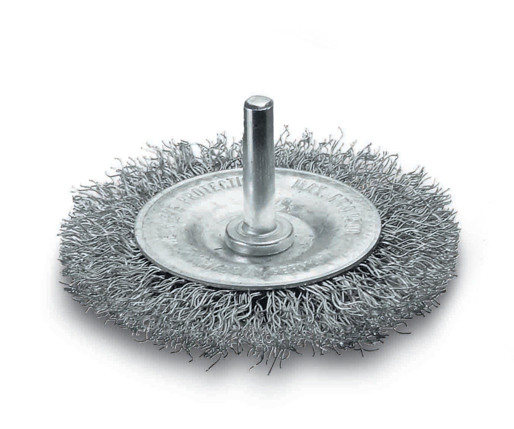 LessMann 410152 - Cepillo circular con espiga LessMann DIY 100 mm. alambre de acero ondulado STA 0,20 - Ferrotecnia