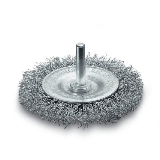 Lessmann 410183 - Circular brush with tang, corrugated steel wire 410183