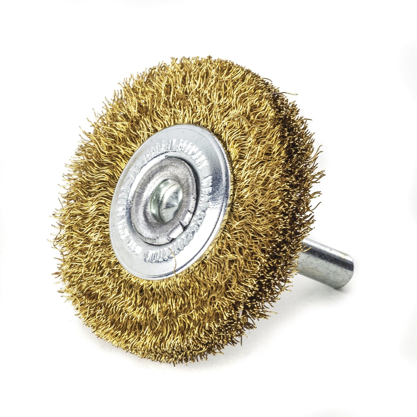 Lessmann 417542 - Cepillo circular con espiga alambre latón ondulado 417542 - Ferrotecnia