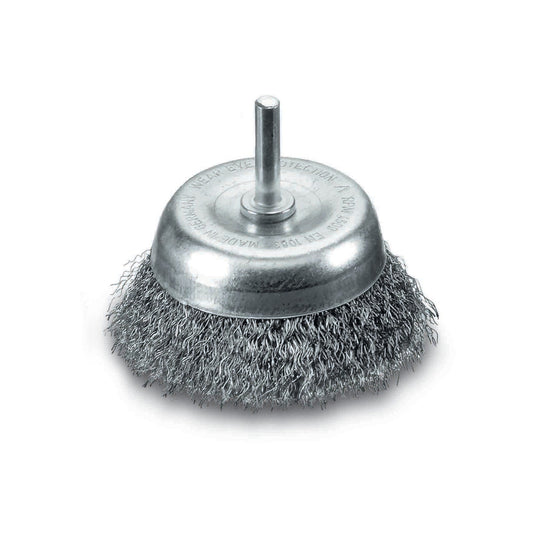 LessMann 430134 - LessMann DIY cup brush with spike 75 mm. ROF 0.20 crimped stainless steel wire