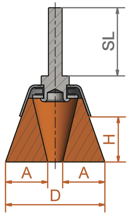 Lessmann 430136 - Cepillo taza con espiga alambre latón ondulado 430136 - Ferrotecnia