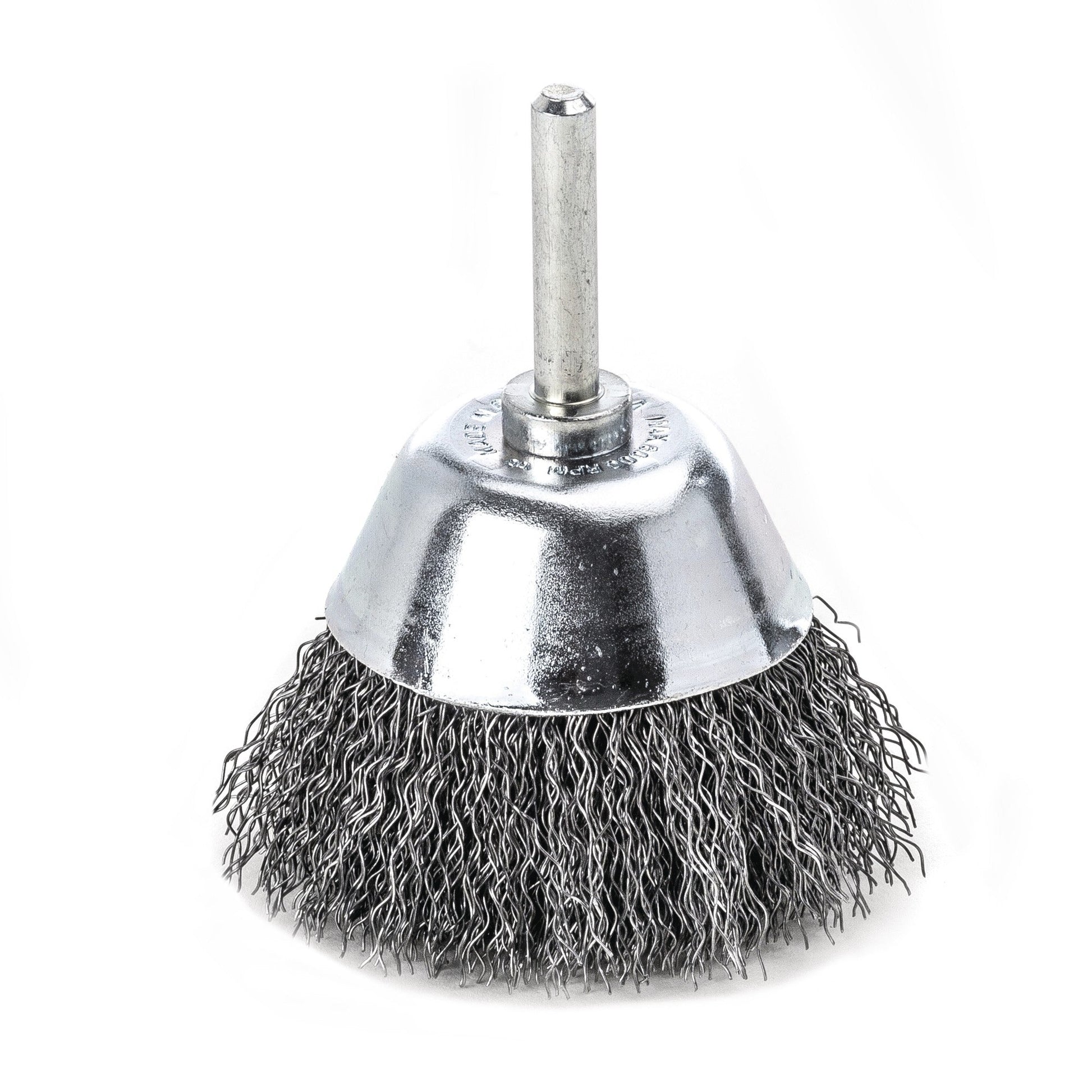 LessMann 436162 - Cepillo taza con espiga LessMann 60 mm. alambre de acero ondulado STA 0,30 - Ferrotecnia