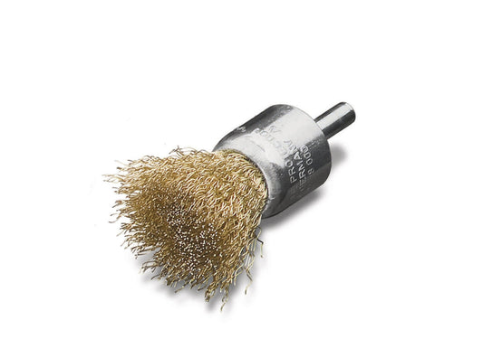 Lessmann 452751 - Brocha con espiga alambre latonado ondulado 452751 - Ferrotecnia