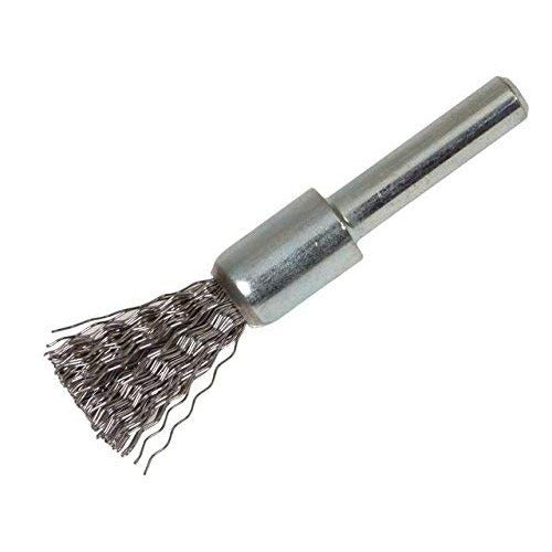 LessMann 453541 - Brosses frontales avec tige de 6 mm de diamètre 23 mm de long 68 mm de fil de laiton MES serti de 0,20 mm de haut 25 mm