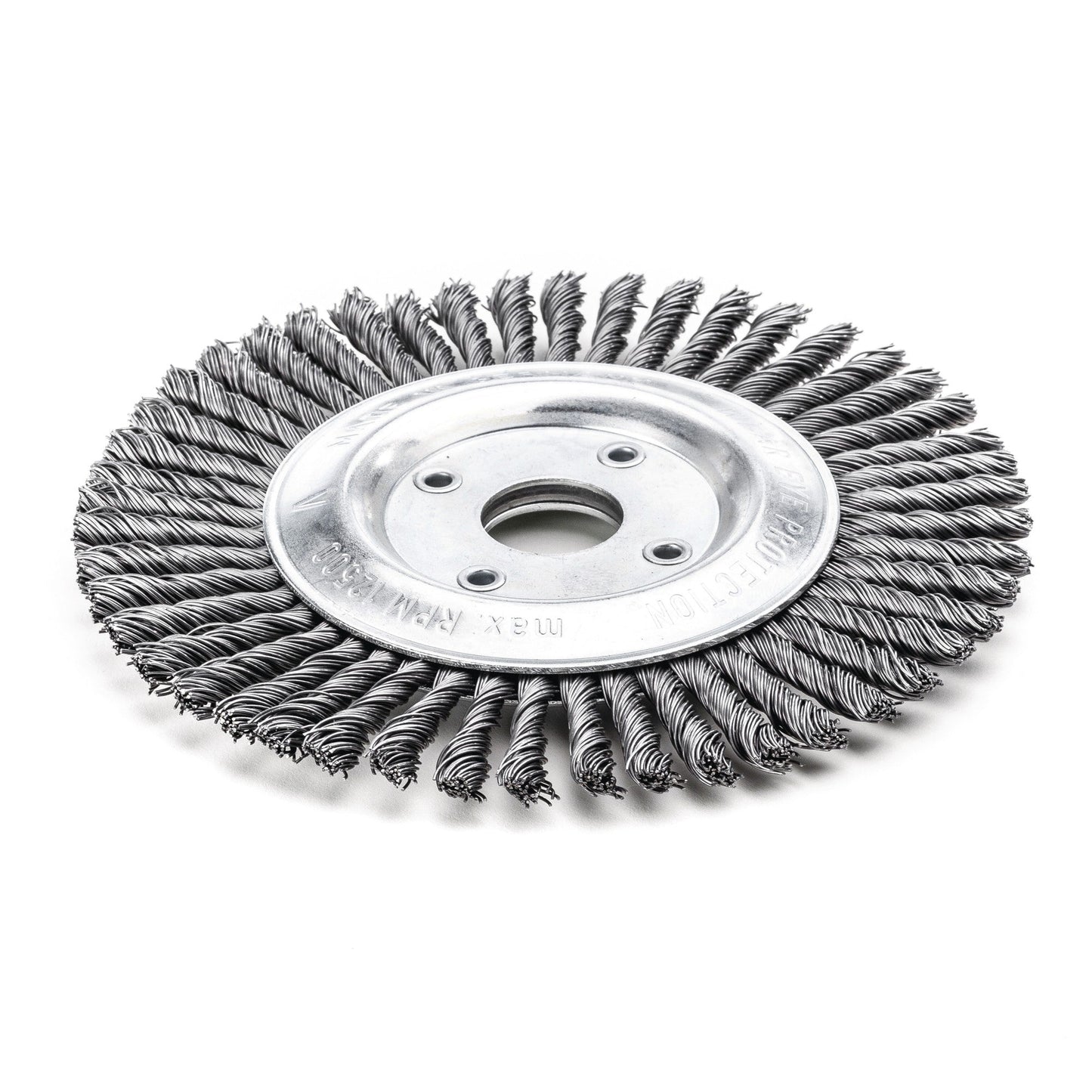 LessMann 47420148 - Cepillo circular LessMann Pipeline 150x6 mm./22,2 mm. almabre de acero trenzado, 48 mechones, STH 0,50 - Ferrotecnia